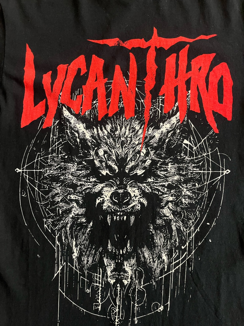 Lycanthro Wolf-based Power Metal Graphic Band Tee